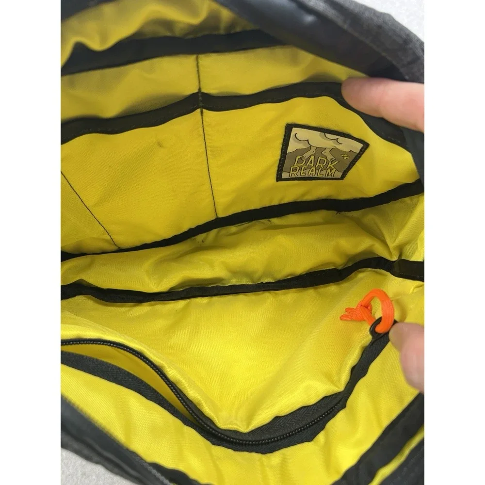 USED Dark Realm Black Ripstop Waist Bag Fanny Pack Sling Nice Condition
